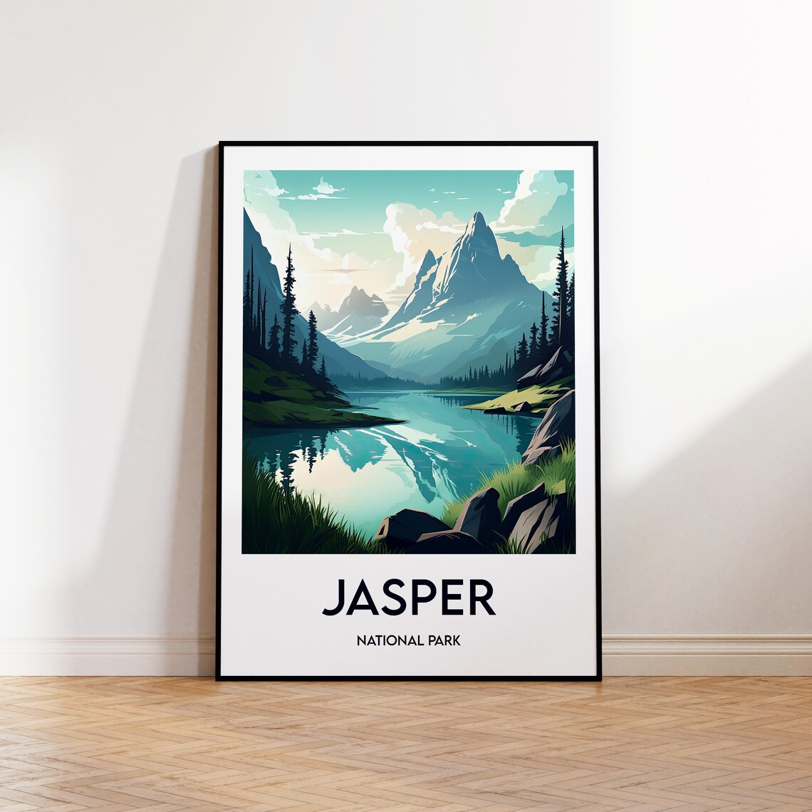 Jasper National Park Canada Travel Poster Print
