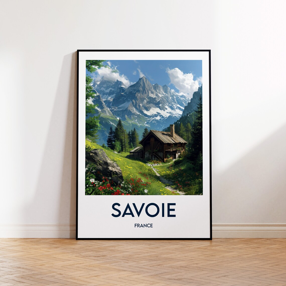 Savoie Vintage Travel Poster, Chambry France