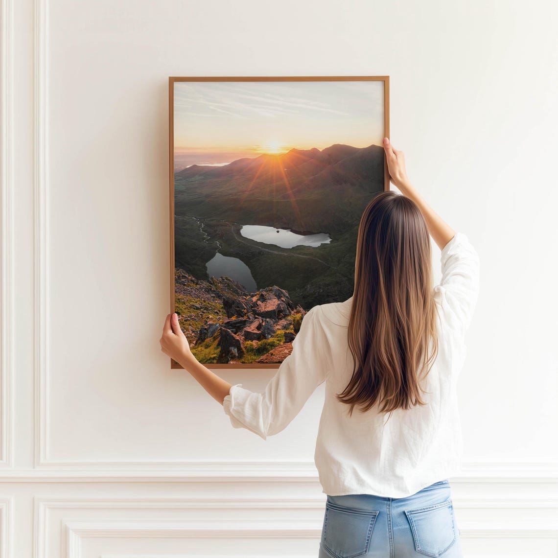 Carrauntoohil Sunrise Golden Light Summit Kerry Ireland Poster - Image 3