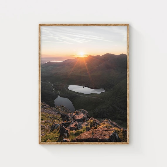 Carrauntoohil Sunrise Co Kerry Ireland Mountain Photography Wall Art Print Nature Decor Irish Gift Idea Living Room Art