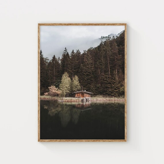 Mittersee Austrian Alps Austria Mountain Photography Wall Art Print Art For Living Room Housewarming Gift Idea