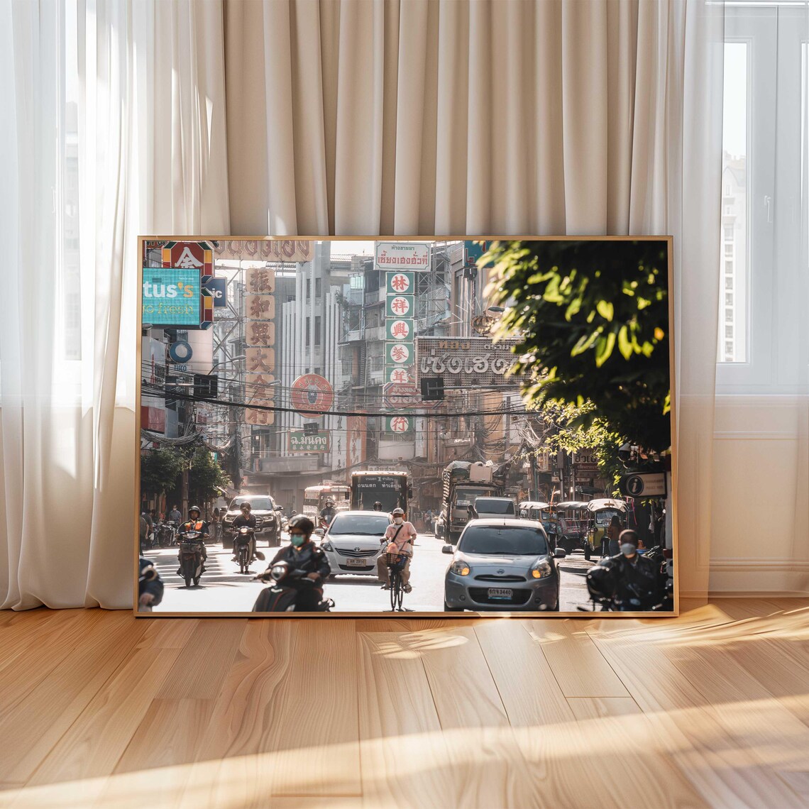 Bangkok Chinatown Yaowarat Road Busy Street Scene Photo Poster - Image 4