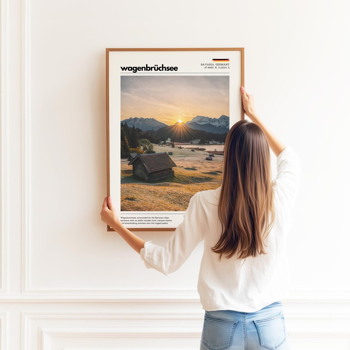 Wagenbrchsee Geroldsee Bavarian Alps Sunrise Travel Poster