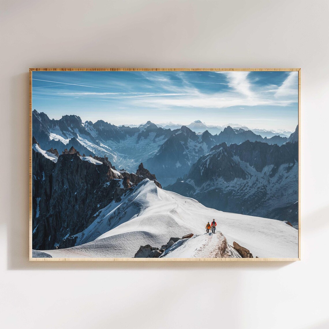Aiguille Du Midi Chamonix Mountain Art Print