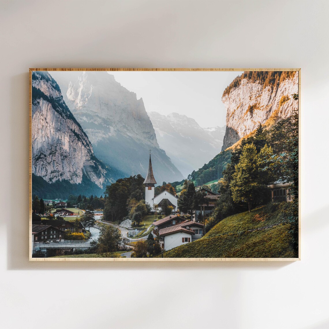 Lauterbrunnen Swiss Alps Mountain Art Print