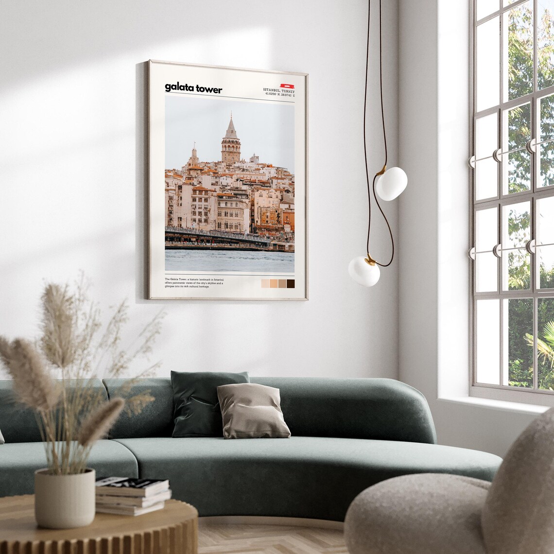 Galata Tower Istanbul Turkey Historic Landmark Travel Cityscape Poster - Image 4