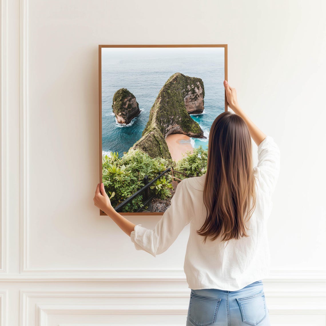 Nusa Penida Wall Art Print Bali Coastal Landscape Photography Beach Cliff Ocean Decor Nature Travel Print For Living Room Bedroom - Image 3