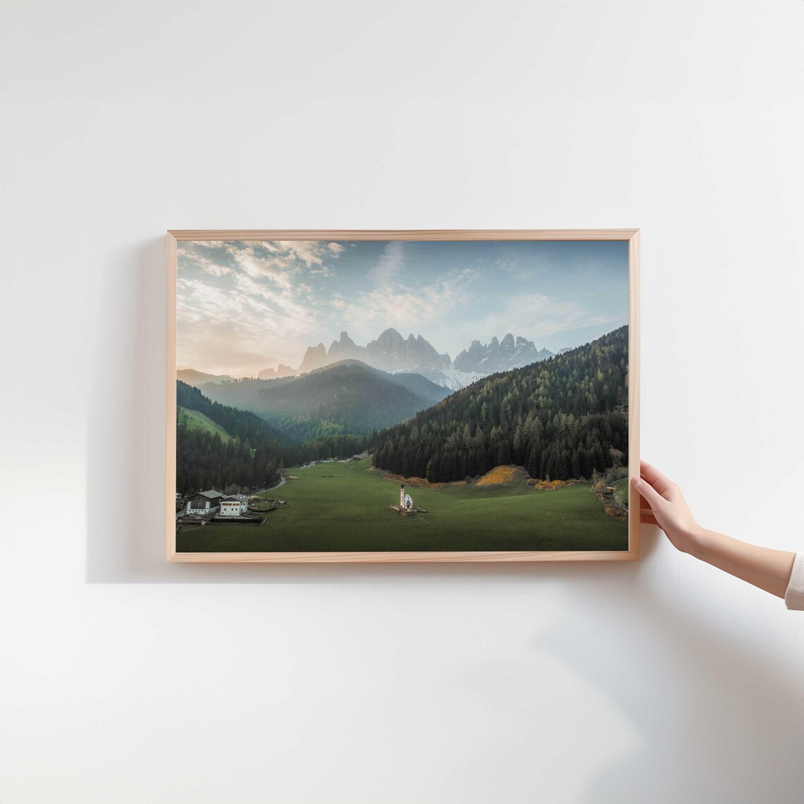 Santa Maddalena Church in Val di Funes Dolomites Italy Poster - Image 2