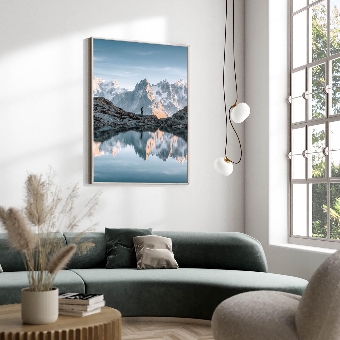 Lac Blanc Chamonix French Alps Landscape Art Print - Image 2