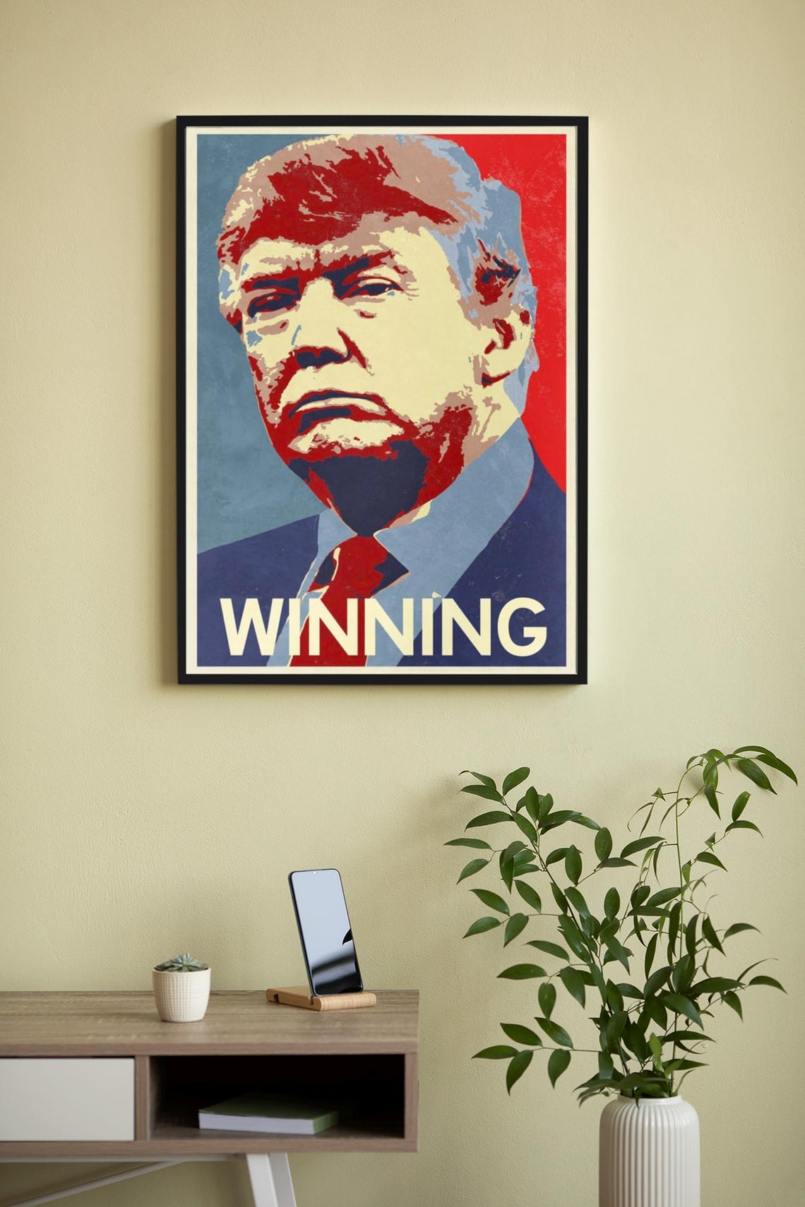 Donald Trump Winning Retro Hope Style Campaign Portrait Art Poster - Image 4