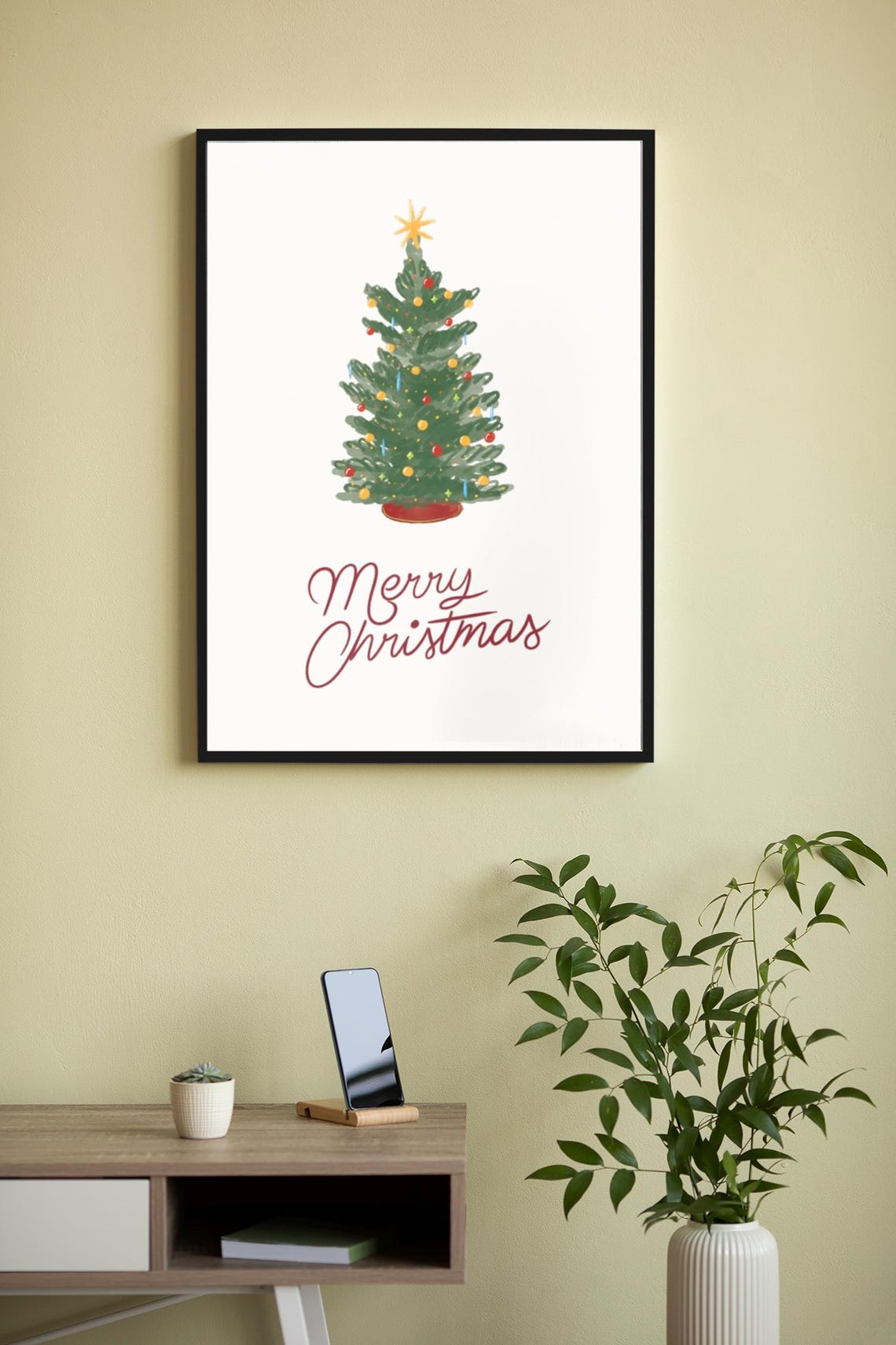 Christmas Tree Winter Decor Art Print - Image 4