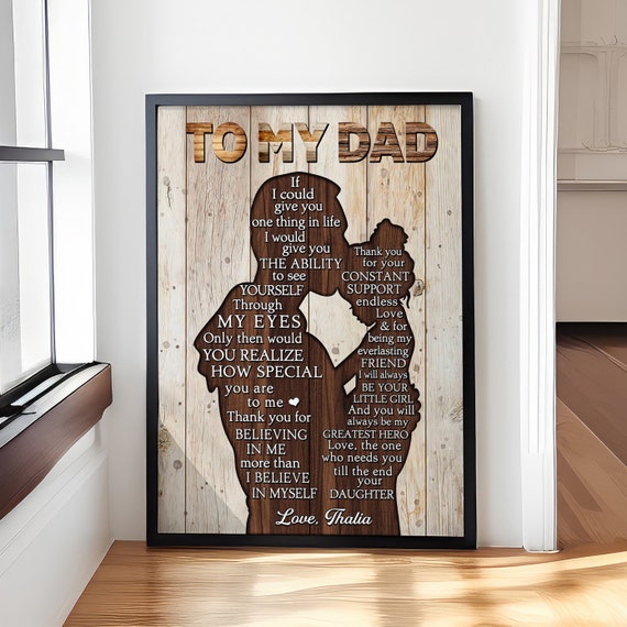 Personalized To My Dad Father Daughter Gifts Gift For Dad From Daughter Birthday Gifts For Dad Fathers Day Gifts