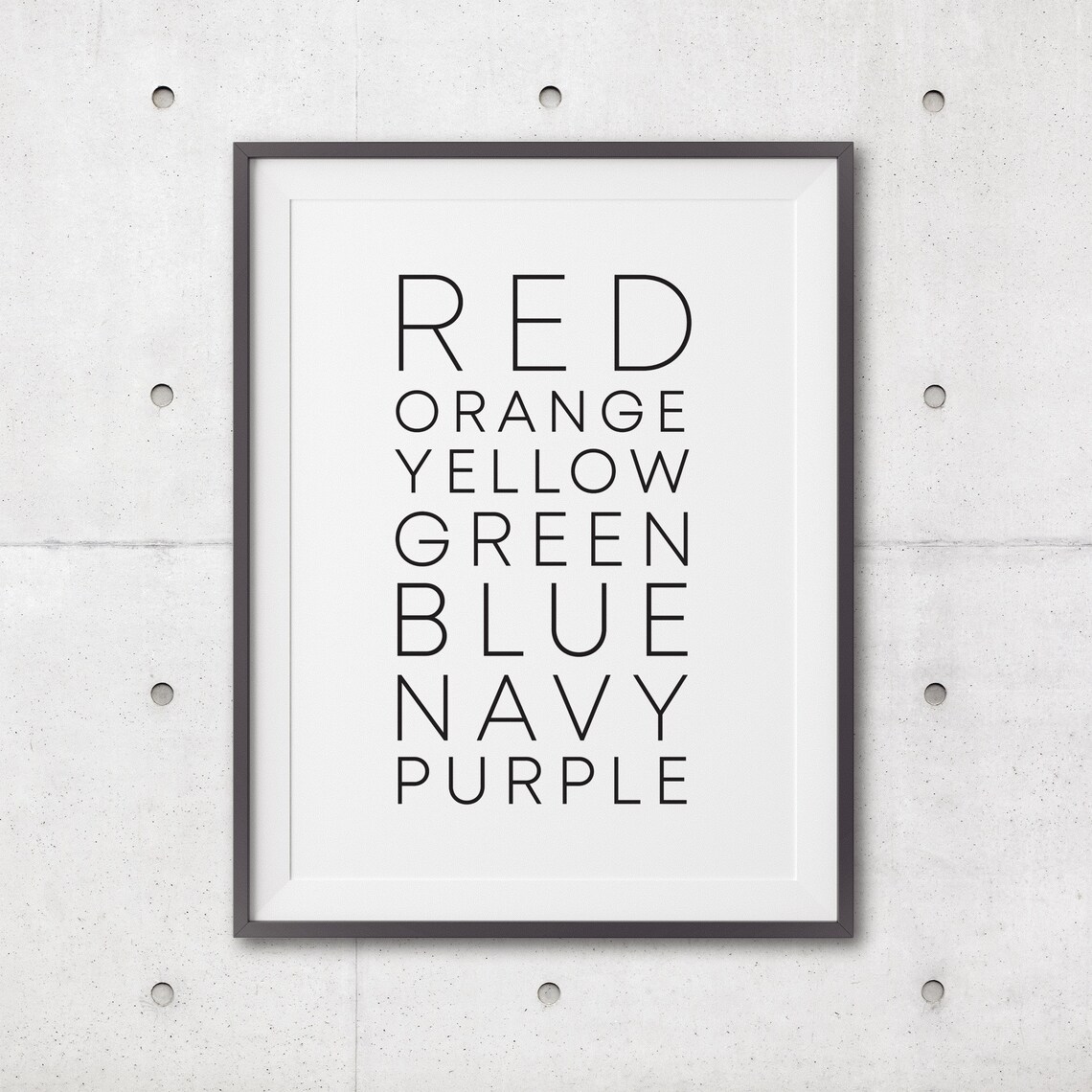 Rainbow Colors Art Modern Wall Art Nursery Wall Art Print Graphic Poster Minimalist Art Interior Poster Monochrome