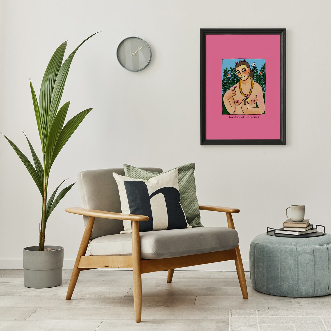 Paula Modersohn Becker Self Portrait Colorful Modern Art Print - Image 2