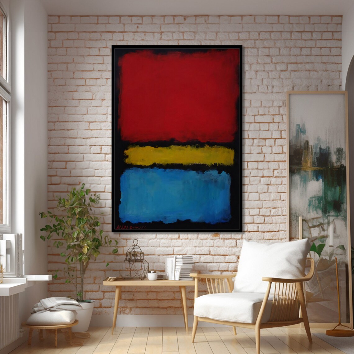 Mark Rokhto Inspired Abstract Art, Vibrant Modern - Image 2
