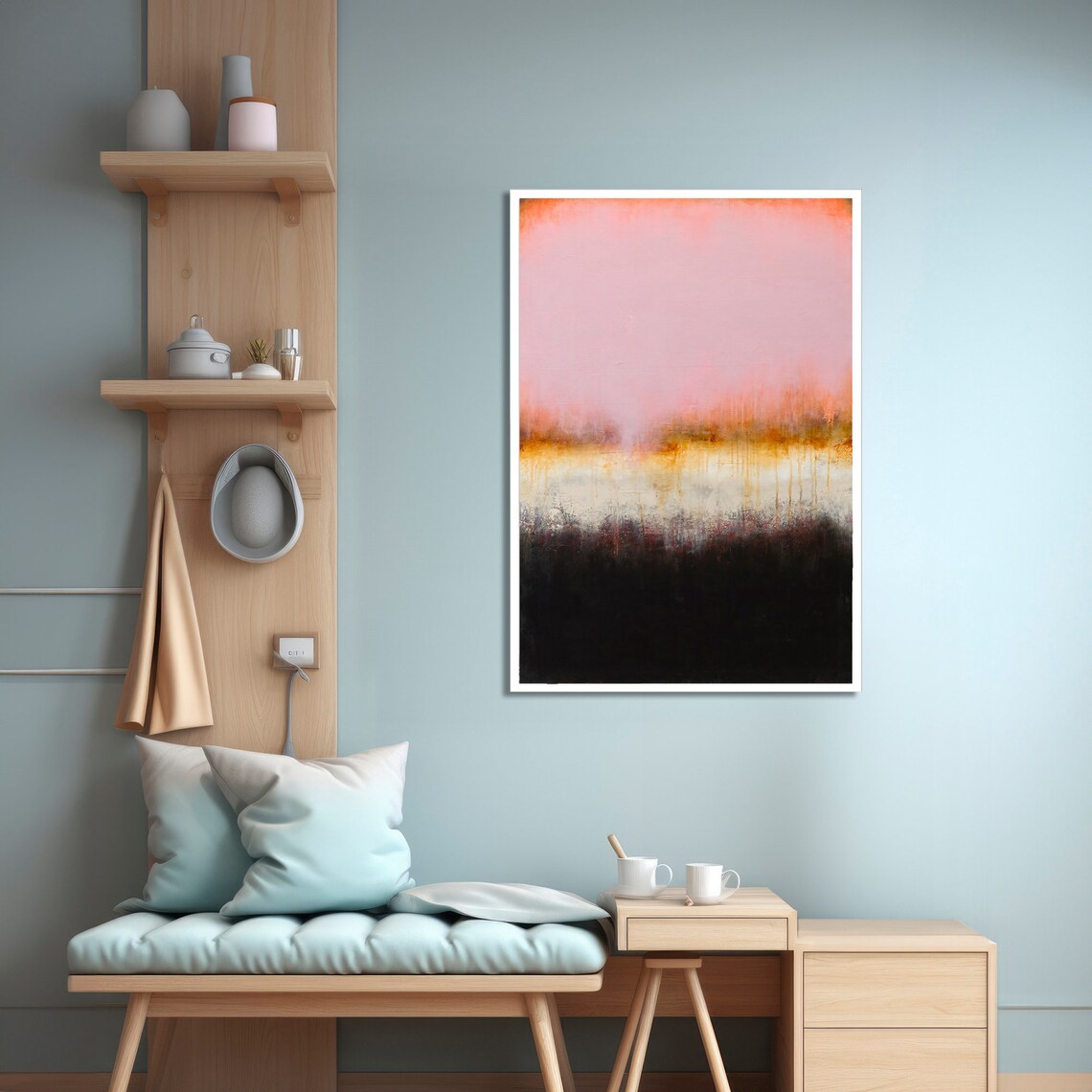 Modern Abstract Sunset Poster, Minimalist Wall Decor - Image 4