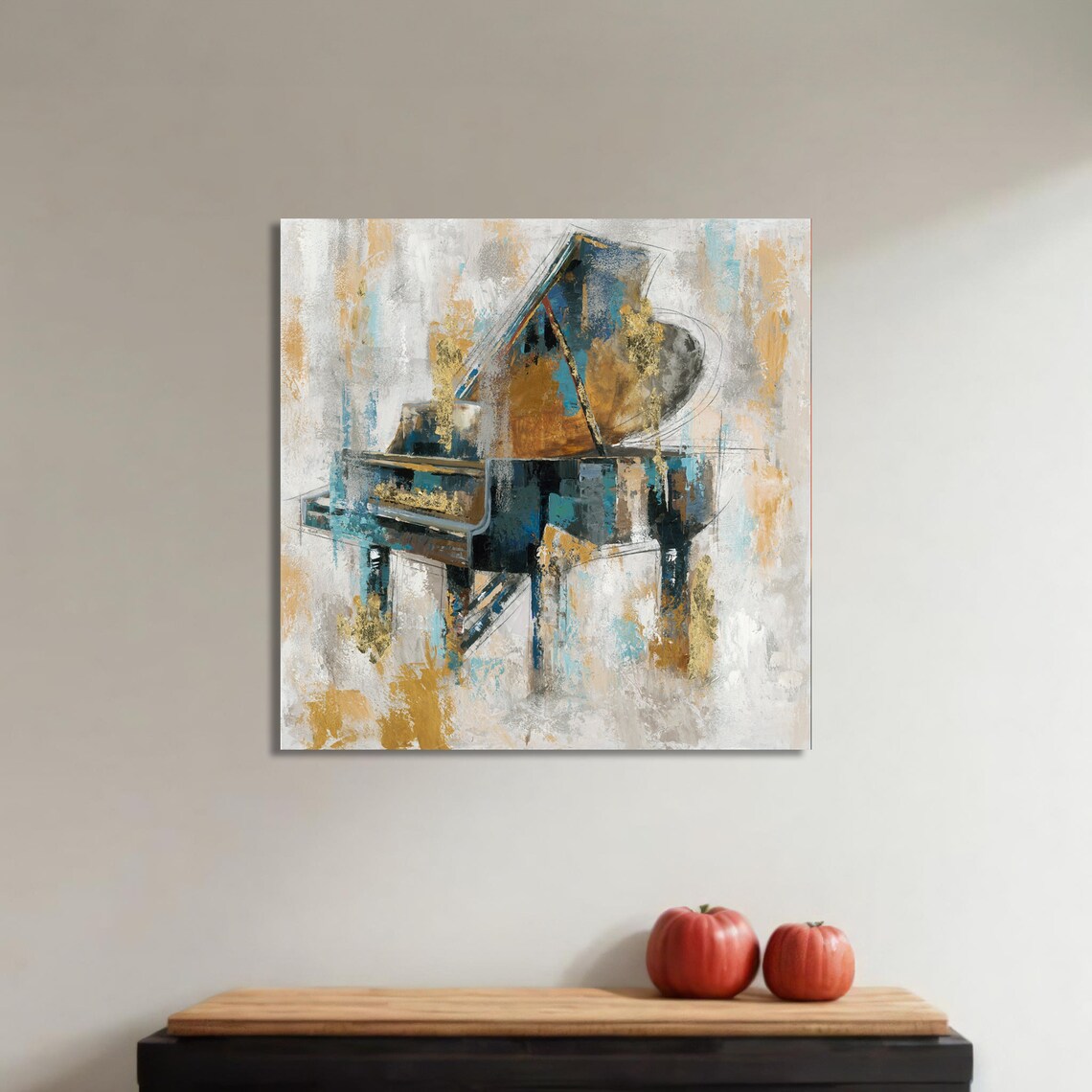 Abstract Piano Painting, Modern Musician Decor - Image 4