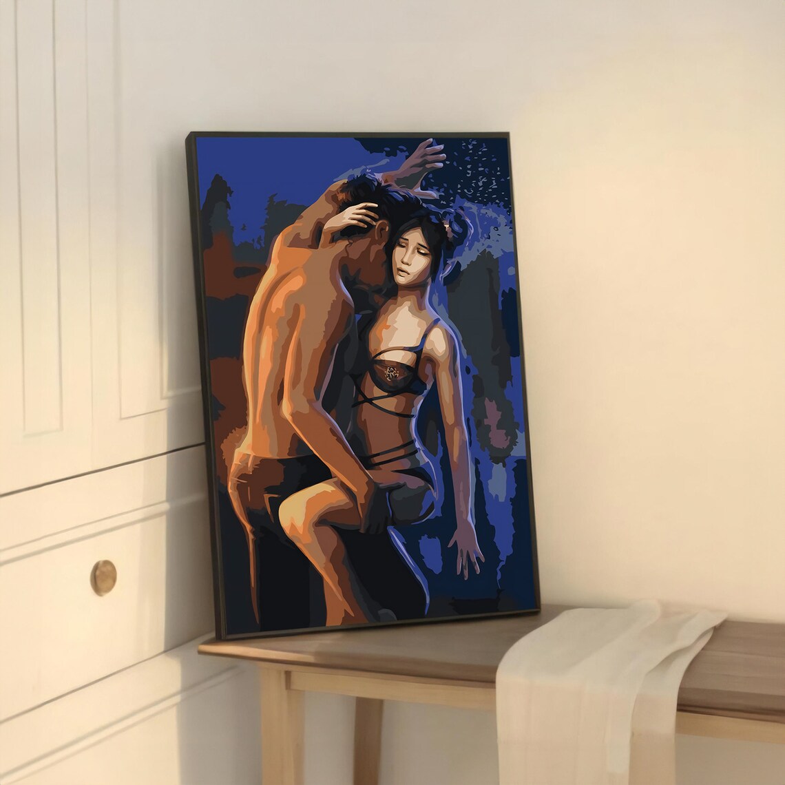 Erotic Modern, Passionate Couple Bedroom Decor - Image 5