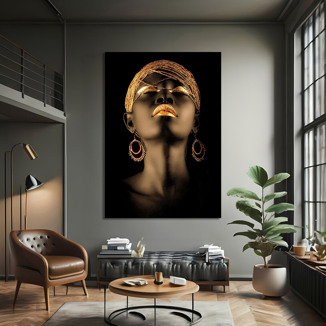 Ethnic Portrait, Sophisticated Home Decor Art Print - Image 3