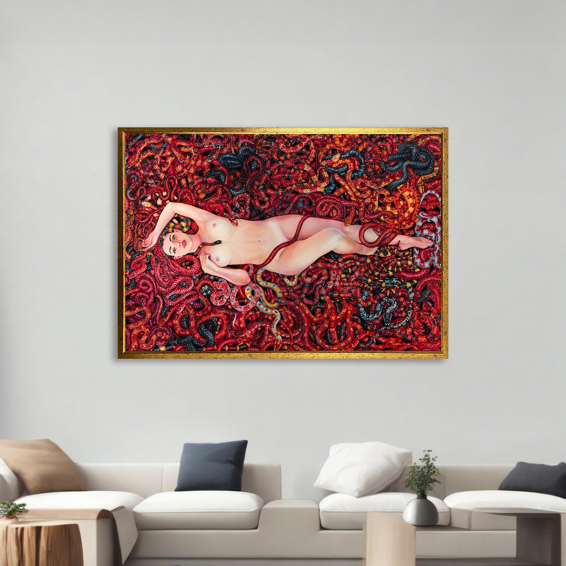 Surreal Erotic Art Print, Bold Modern Bedroom Decor - Image 2