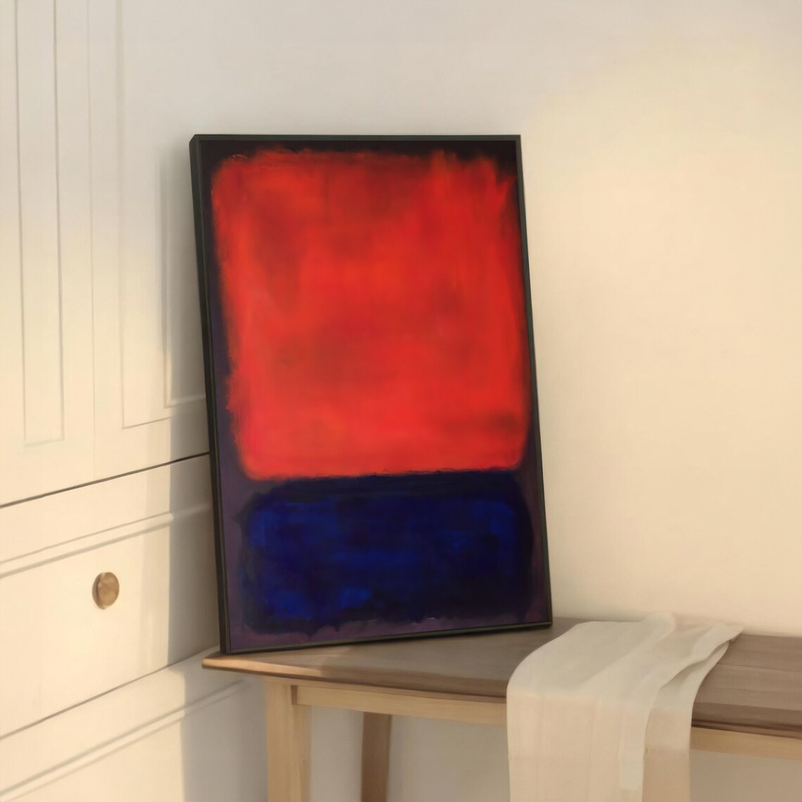 Modern Abstract Red And Blue, Inspired By Mark Rokhto - Image 5