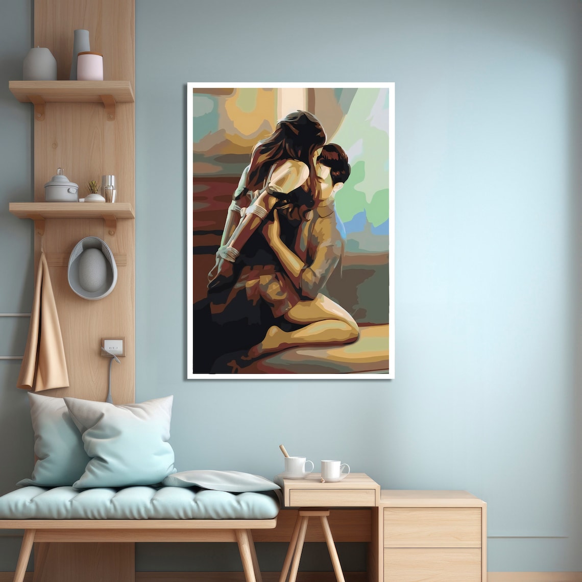Intimate Moments, Erotic Painting for Home Decor - Image 4