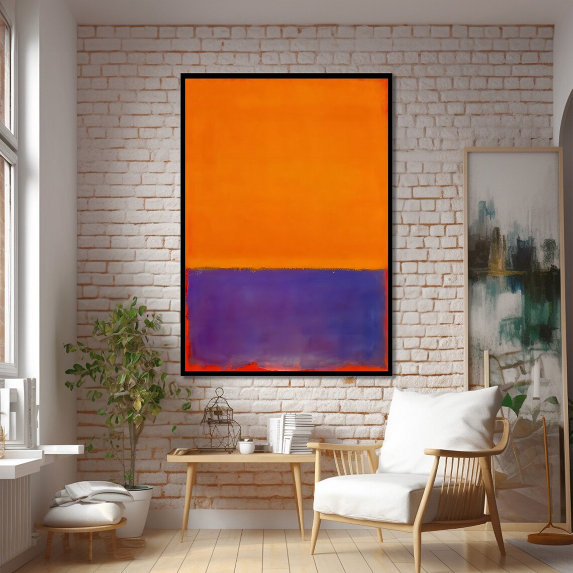 Mark Rothko Style Abstract, Vibrant Modern Decor - Image 2