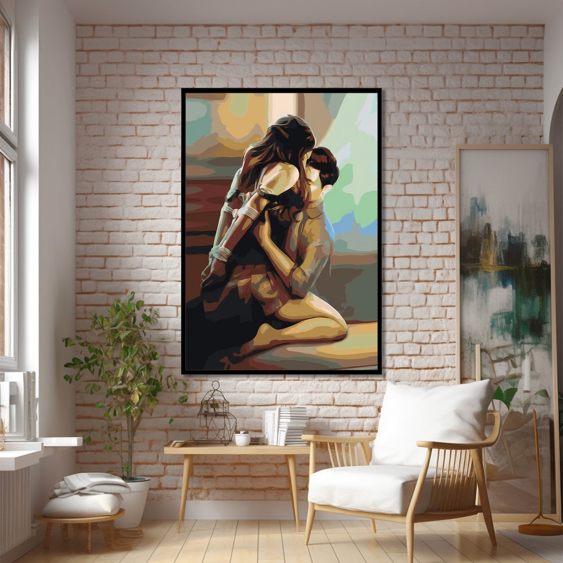 Intimate Moments, Erotic Painting for Home Decor - Image 2