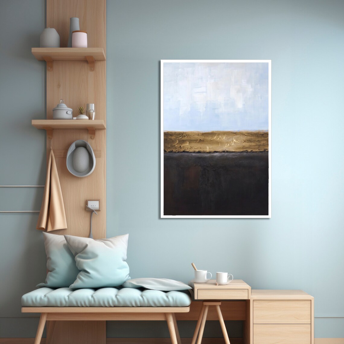 Modern Abstract Landscape, Minimalist Wall Art - Image 2