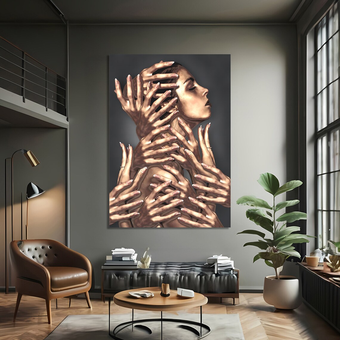Surreal Portrait Of A Woman, Modern Artistic Print - Image 3