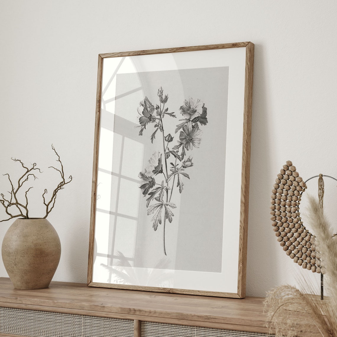 Vintage Botanical Sketch Farmhouse Floral Wall Art Antique Flower Drawing French Country Decor Nature Inspired Poster Print C16 1463 - Image 3