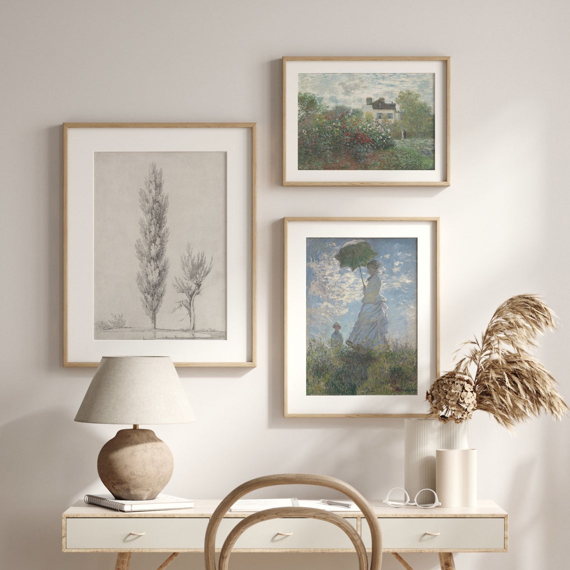 Vintage Tree Study Sketch Antique Minimal Botanical Pencil Art Poster - Image 2