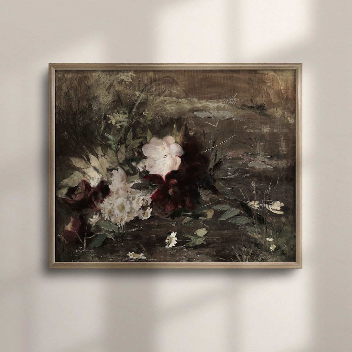 Antique Floral Art Print, Vintage Botanical Still Life