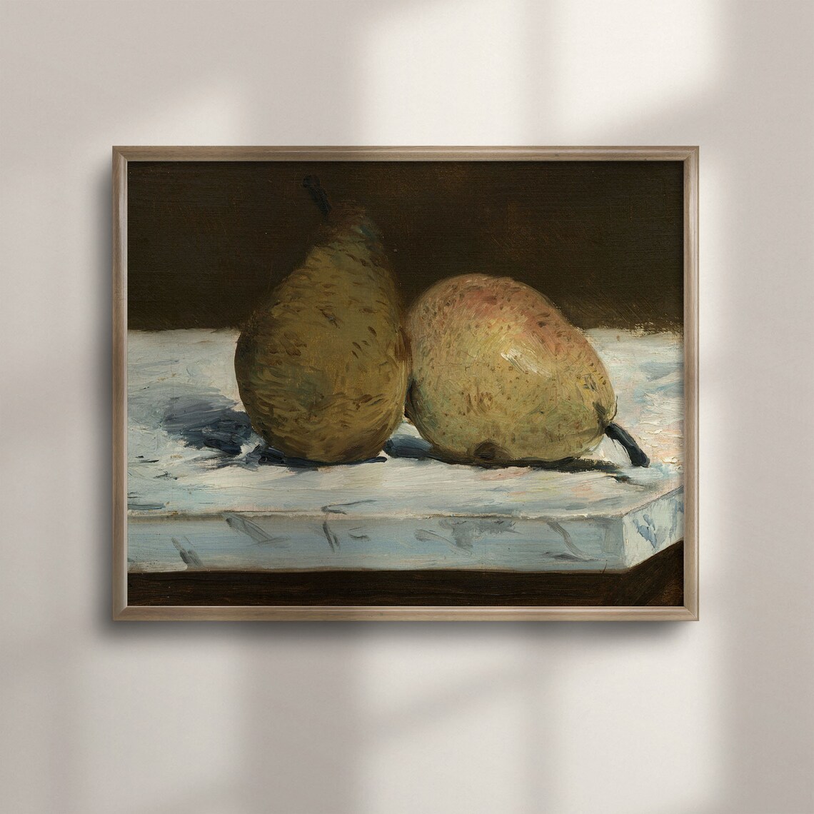 Classic Pear Still Life Vintage Kitchen Art Print