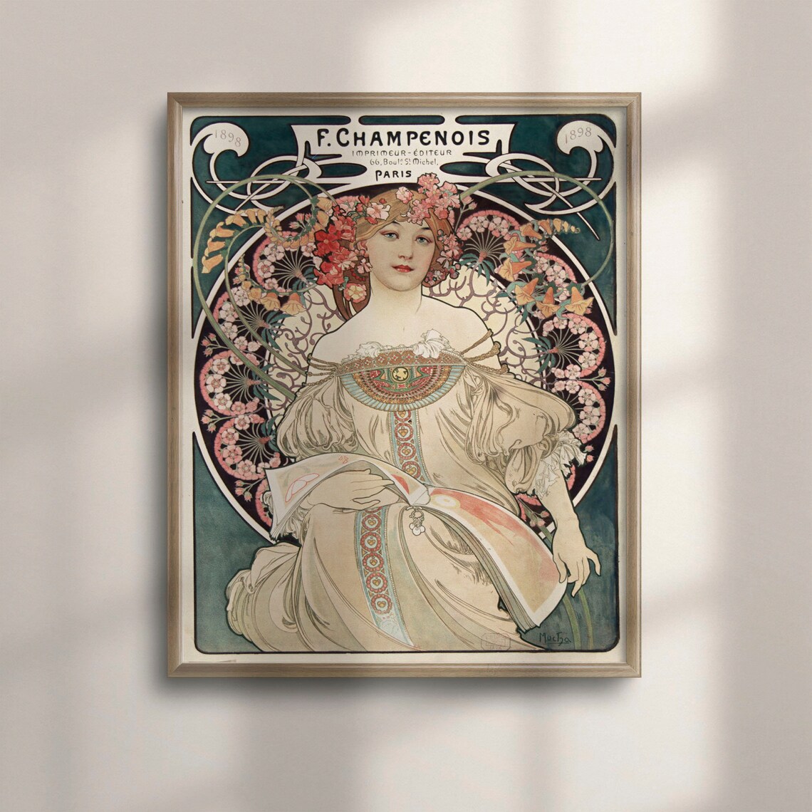 Art Nouveau Poster, Alphonse Mucha 1897 Art Print