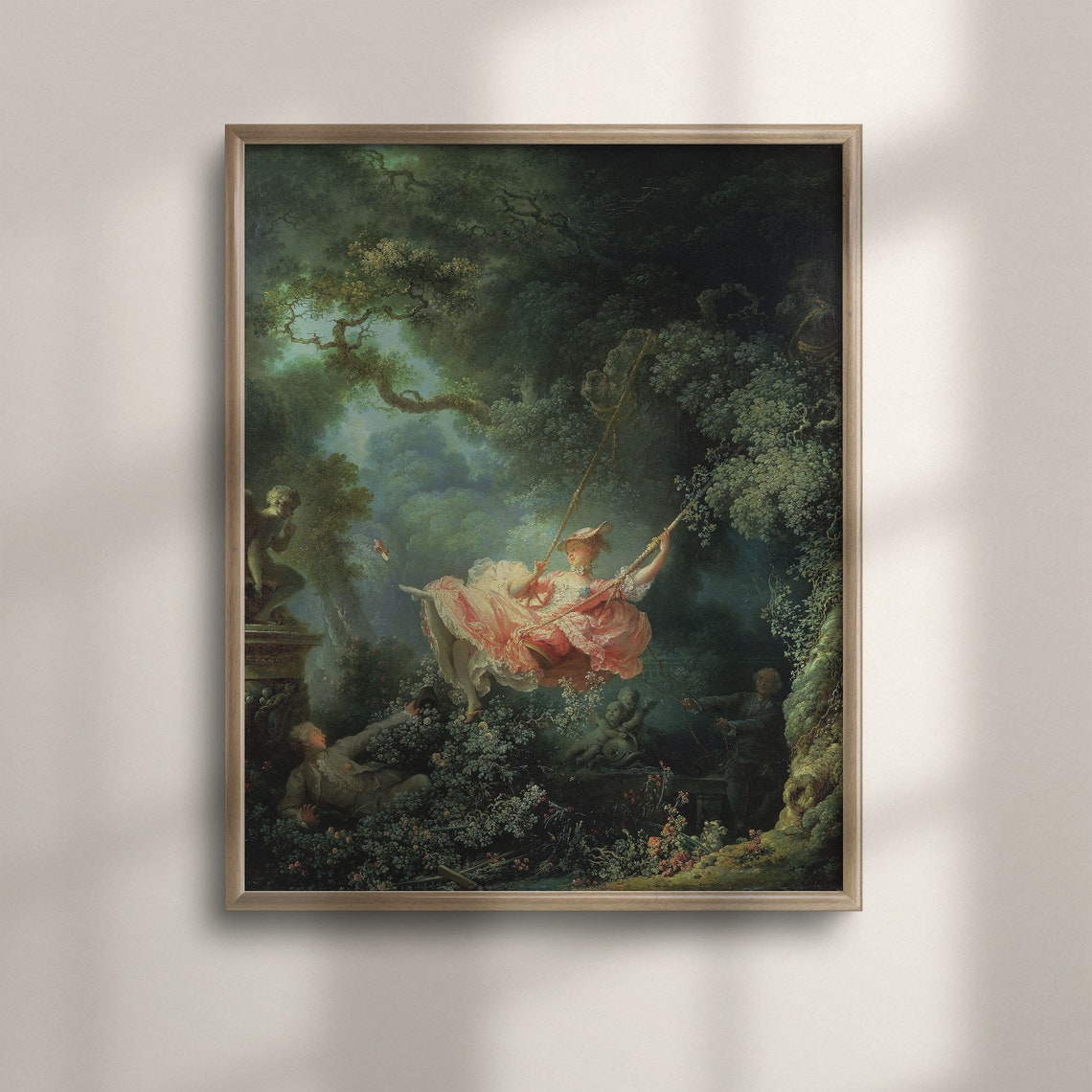 Fragonard The Swing Rococo Garden Romance Masterpiece Art Poster