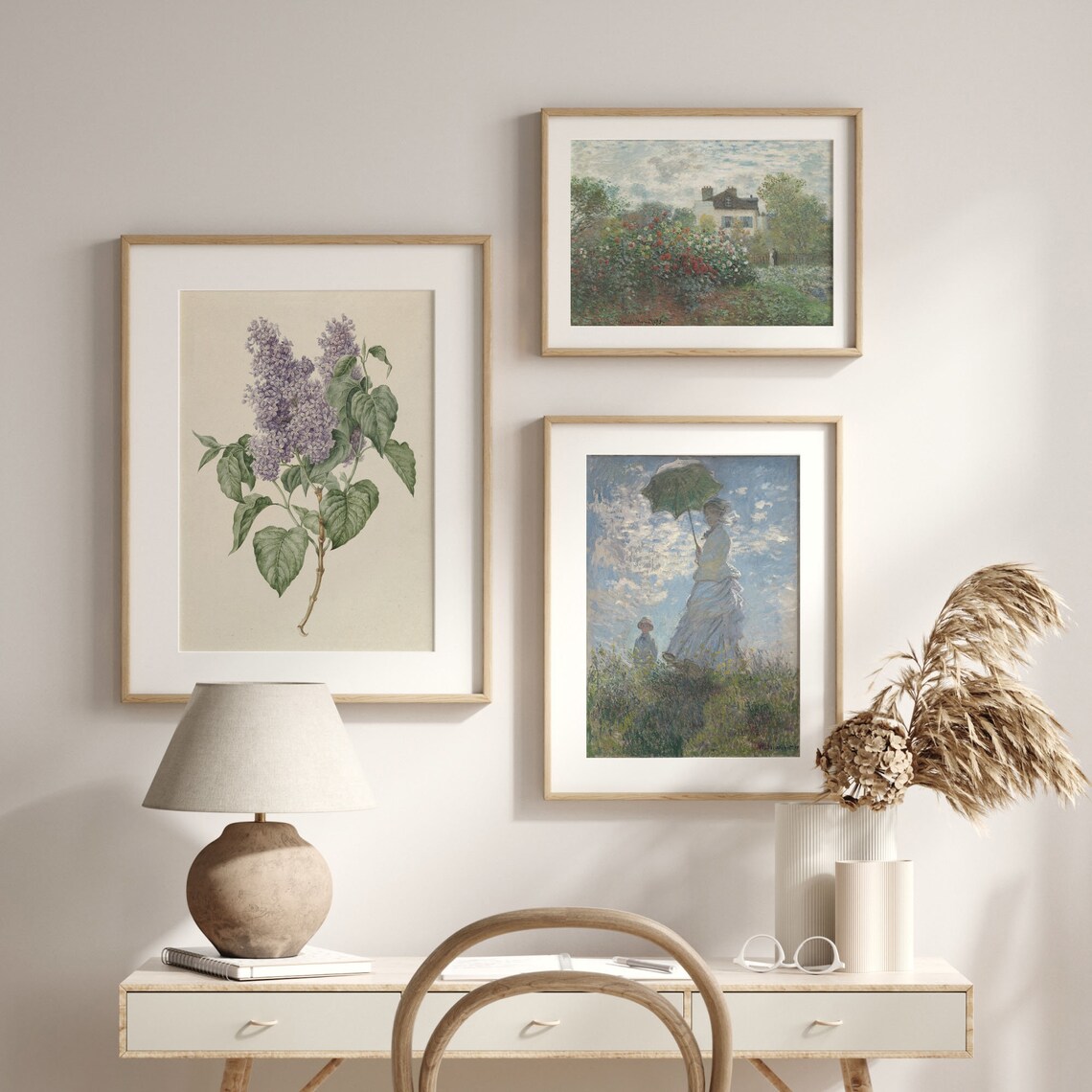 Purple Lilac Vintage Botanical Flower Illustration Art Poster - Image 2