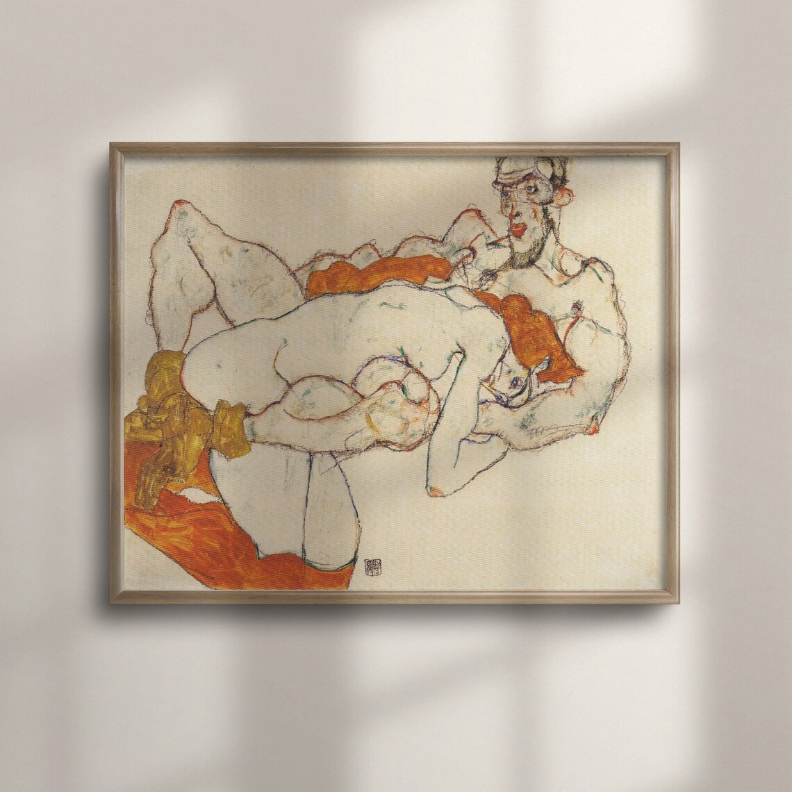 Egon Schiele Romantic Expressionism Art Print - Image 4