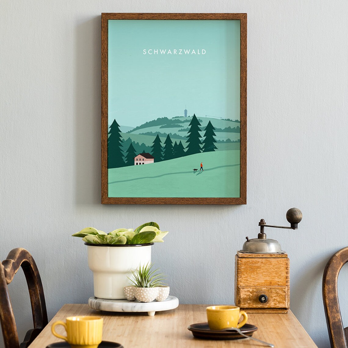 Black Forest Vintage Retro Travel Poster - Image 3
