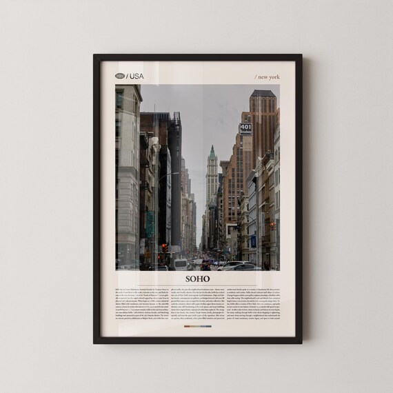 SoHo New York Woolworth Tower Broadway Street View Photo Poster