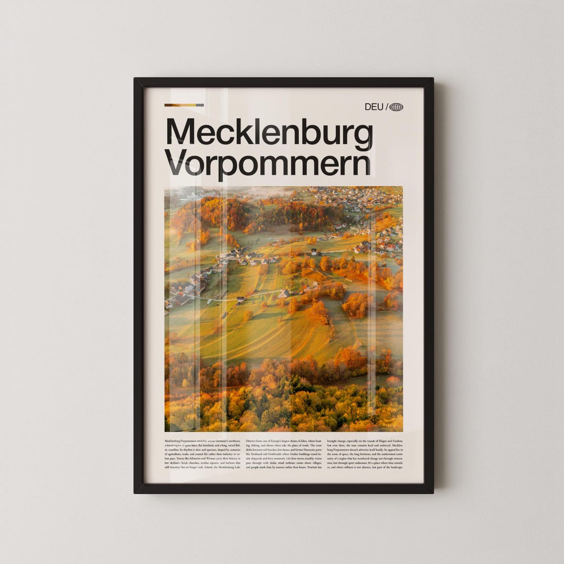 Mecklenburgvorpommern Germany Wall Art Baltic Sea Landscape Photography Print Scenic Nature Poster Northern European Travel Decor