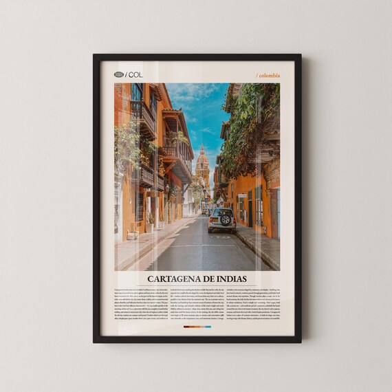 Cartagena De Indias Print Wall Art Poster Colombia Photography Colonial City Decor
