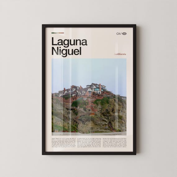 Laguna Niguel Print Wall Art Poster Photo Regional Park Salt Creek