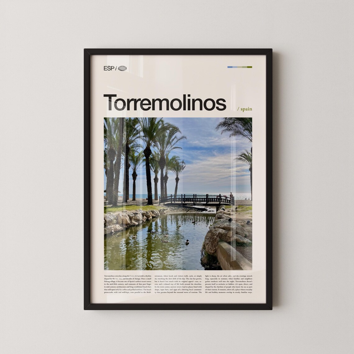 Torremolinos Spain Mediterranean Beachfront Travel Poster