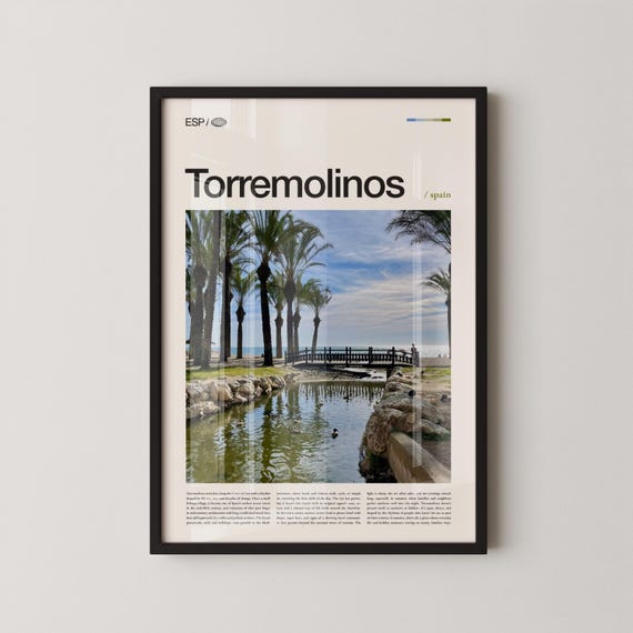 Torremolinos Spain Mediterranean Beachfront Travel Poster