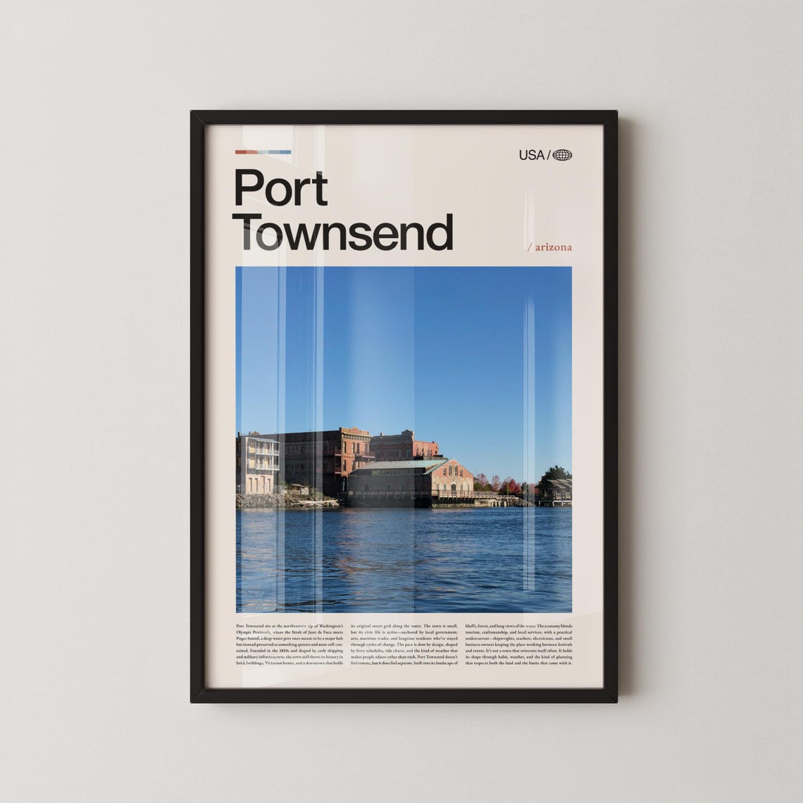 Port Townsend Washington Historic Waterfront Town Travel Poster