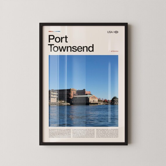Port Townsend Washington Historic Waterfront Town Travel Poster
