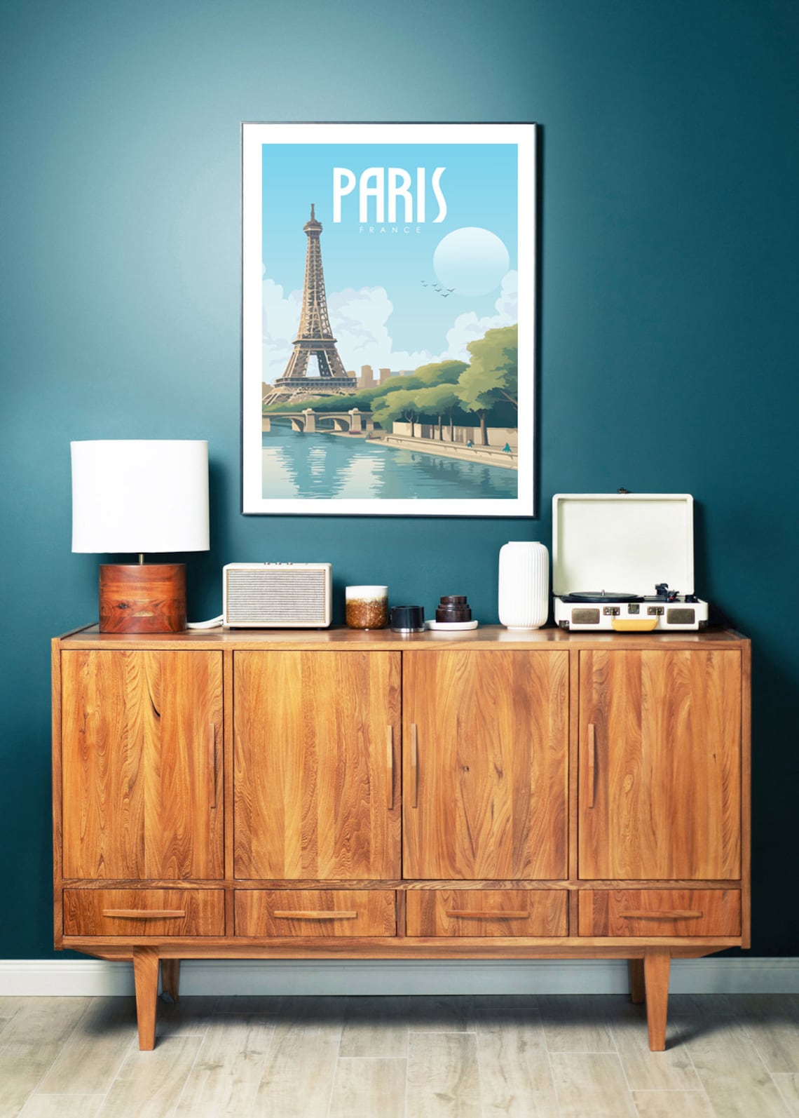 Paris Retro Travel Poster, French Romantic Decor - Image 2