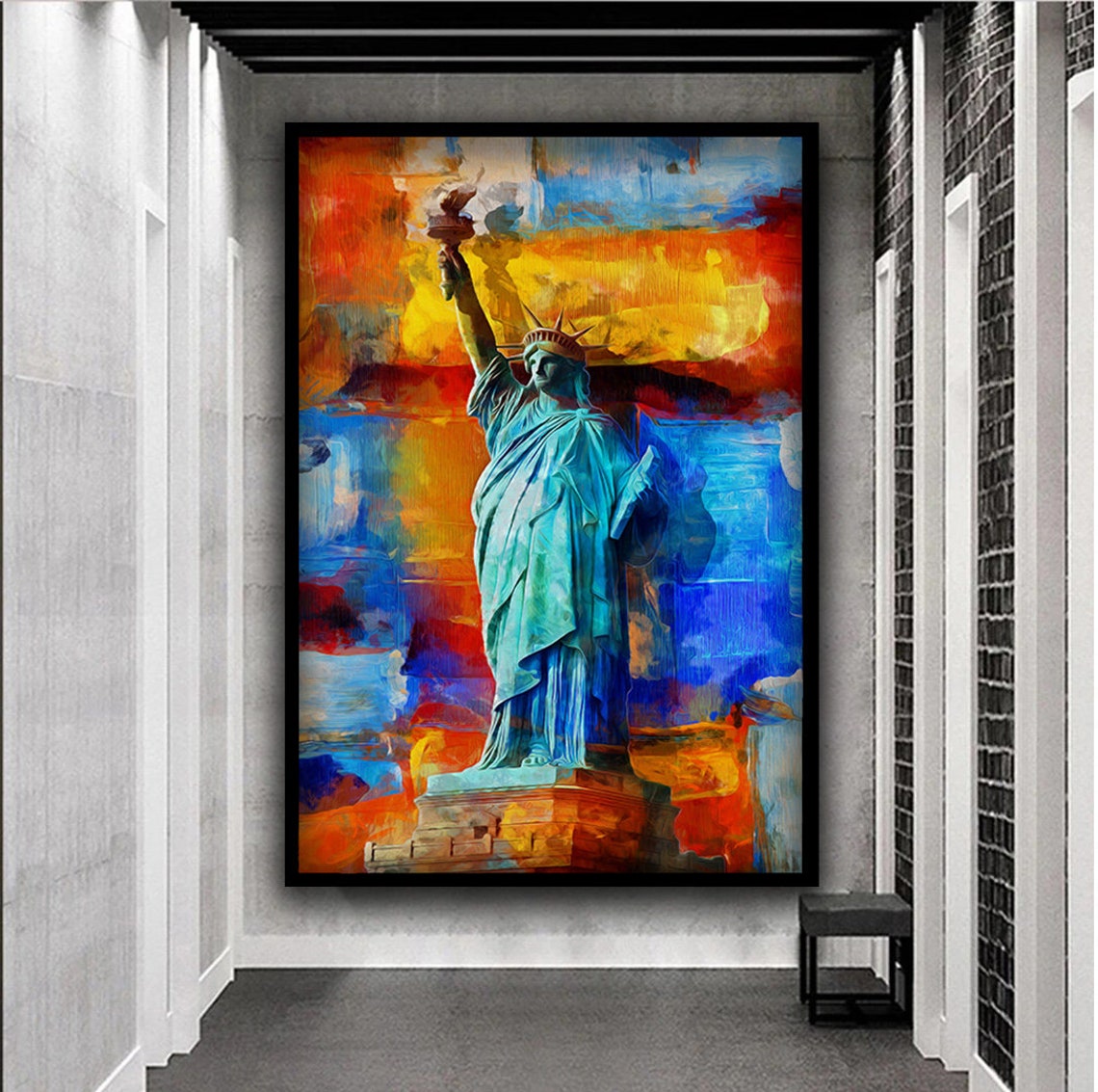 Statue of Liberty Colorful Pop Art New York City Icon Wall Poster - Image 4