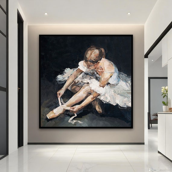 Ballerina Print Art Ballerina Fine Art Print Ballerina Painting Artistic Dance Wall Art Ballerina In A White Dress